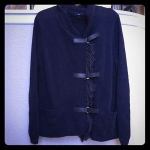 Never worn, size XL Gap cardigan with fringe